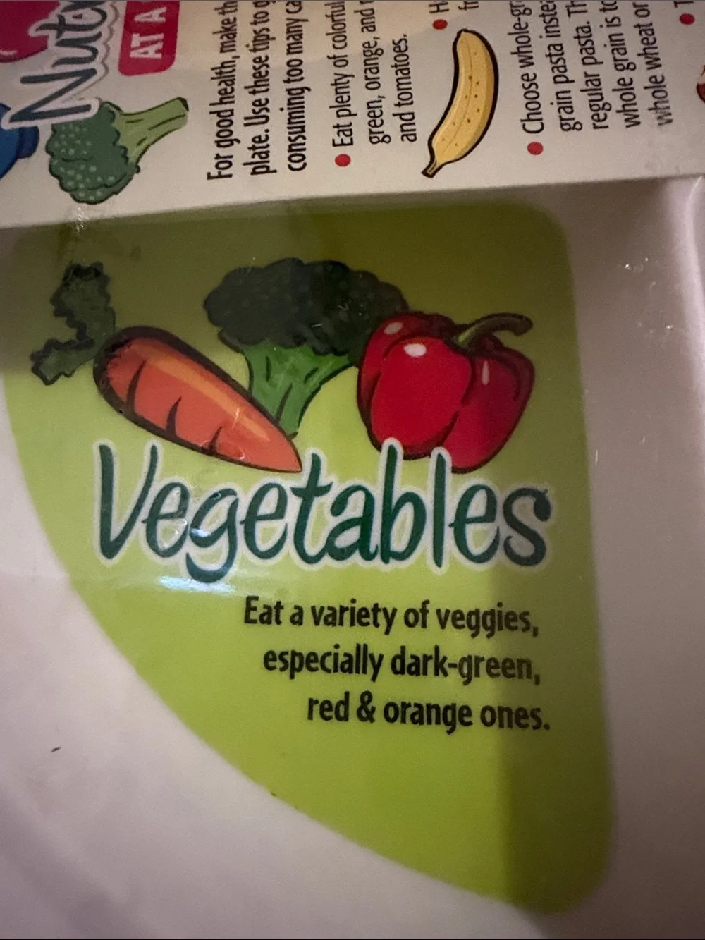 MyPlate Portion Control Meal Plate & Nutrition Guide
